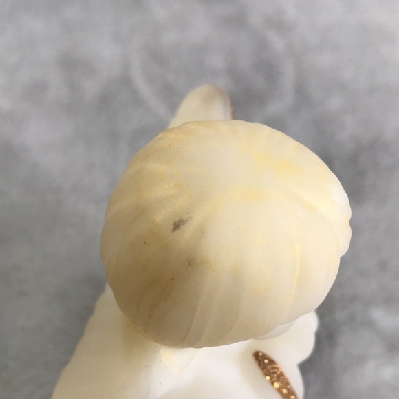 Fenton Glass Poinsetta Angel Bell Girl with Bird Vintage